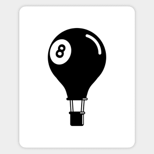 Billiard 8 ball Hot Air Balloon Magnet